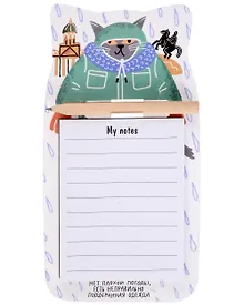 Купить Блок для записей 90*170 40л СПб "Нет плохой погоды" с карандашом, на магните, инд.уп. — Фото №1