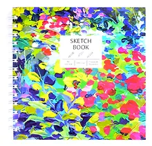 Купить Скетчбук 195*195 80л "Пуантилизм" белый офсет 100г/м2, тв.подложка — Фото №1