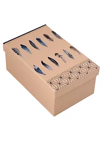 Купить Коробка подарочная "Перья" 17*11*7.5см, картон — Фото №1