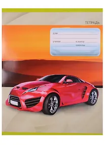 Купить Тетрадь в клетку Unnika, "Скорость (авто)", 18 листов, в ассортименте — Фото №1