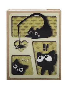 Купить Фотоальбом на 100 фото Котик черный с паучком (10х15) (12-23848-202505-PA5) — Фото №1