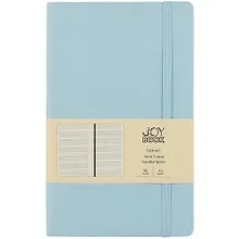Купить Книга для записей А5 96л лин. "Joy Book. Весеннее небо" иск.кожа, тв.переплет, ляссе, резинка, инд.уп. — Фото №1