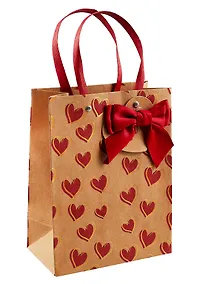 Купить Пакет А5 23*18*10 "Серце" жен., крафт — Фото №1