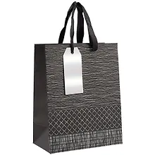 Купить Пакет А5 23*18*10 Geometry Black нейтр., бум.мат.ламинат — Фото №1