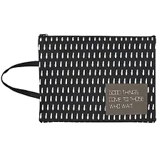 Купить Папка для тетрадей В5 "Black and white" молния, ассорти — Фото №1