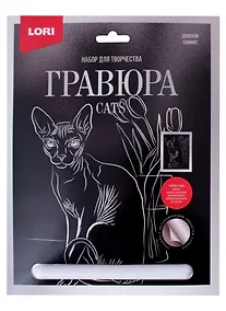 Купить Набор для творчества. Гравюра большая с эффектом серебро "Донской сфинкс" — Фото №1