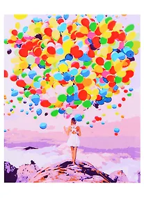 Купить Холст с красками по номерам "Навстречу мечте", 30 х 40 см, 24 цвета, Рыжий кот — Фото №1