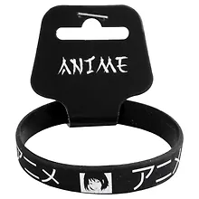 Купить Браслет Аниме Девушка Дзё (черный) (силикон) (20,2 см) — Фото №1