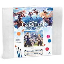 Купить Картина для раскрашивания по номерам. Геншин. Принц мела. 40х50 см — Фото №1