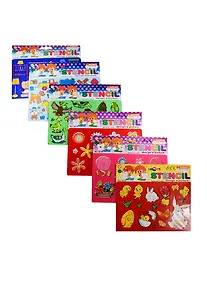 Купить Трафарет пластиковый в пакете с хедером, 19*12,5 см, 1.6 мм, 6 видов (11-24156-B1) — Фото №1