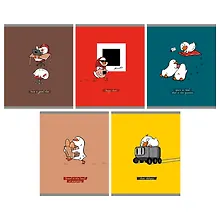 Купить Тетрадь общая «Happy Duck» в ассортименте, 48 листов в клетку, А5 - Listoff — Фото №1
