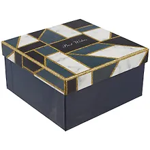 Купить Подарочная коробка «Синий орнамент», средняя — Фото №1