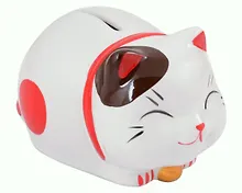 Купить Копилка Кошечка лежит на животе (керамика) (9х7 см) — Фото №1