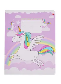 Купить Тетрадь в клетку Альт, "Модные единороги", 18 листов, в ассортименте — Фото №1