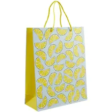 Купить Пакет А4 32*26*10 "Лимоны. Basic" нейтр., бум.мат.ламинат — Фото №1