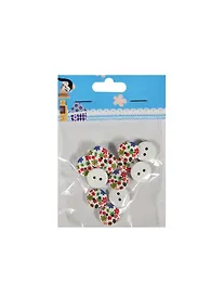 Купить Пуговицы деревянные с 2 отверстиями (BUT-1-14) (11021400) (d=1,5см) (12шт) (неск. видов) (упак — Фото №1