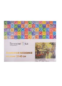 Купить Алмазная мозаика на подрамнике ТМ Белоснежка Прогулка по улицам Парижа 339-ST-S — Фото №1