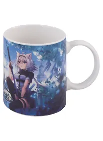 Купить Кружка Аниме Девушка-волшебница с бабочками (Сёдзё) (белая) (керамика, деколь) (330мл) (коробка) — Фото №1