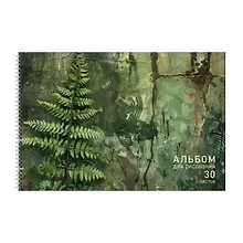 Купить Альбом для рисования 30л А4 "Природный код" гребень, мел.картон, выб.лак — Фото №1