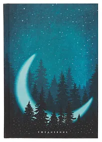 Купить Ежедневник недат. А5 128л "Moonlight" 7БЦ, ламинация Glitter, тиснение фольгой, офсет — Фото №1