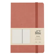 Купить Записная книжка А6- 96л кл. "Joy Book. Малиновый латте" 7БЦ., иск.кожа, тонир.форзац, тонир.блок, скругл.углы, сшит.блок, ляссе, резинка, карман на задн.форзаце — Фото №1