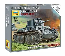 Купить Сборная модель Немецкий легкий танк PZ.KPFW. 38 (T), 6130, ЗВЕЗДА — Фото №1