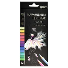 Купить Карандаши цветные Феникс+, "Пастель", 12 цветов — Фото №1
