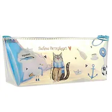 Купить Пенал на молнии "Вам привет из Петербурга", 22,5х7 — Фото №1