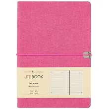 Купить Недатированный ежедневник «Lite book» малиновый, 136 листов, А5 — Фото №1