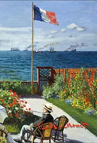 Купить Обложка для паспорта «Моне. Терраса в Сент-Адресс» — Фото №1