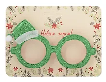 Купить Очки новогодние Колпак Деда Мороза (пластик) (12-6142-HNY27) — Фото №1