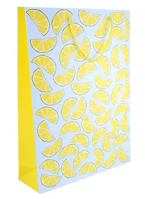 Купить Пакет А3 45*32*10 "Лимоны.Basic" нейтр., бум.мат.ламинат — Фото №1