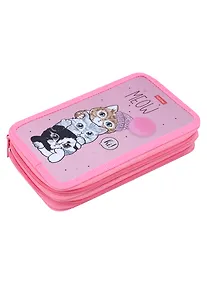 Купить Пенал 2отд. "Кто сказал мяу?" 190*110мм, молния, металлиз.картон, выб.лак, таблица умножения, инд.уп. — Фото №1