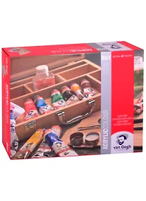 Купить Краски акриловые Van Gogh "Базовый" 10цв 40мл, аксессуары, дер.кор., Royal Talens — Фото №1