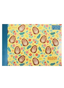 Купить Альбом для рисования Listoff, "Ежики в цветах", А4, 20 листов, на склейке — Фото №1