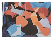 Купить Открытка "Лайфстайл. Читающий с фонариком" — Фото №1