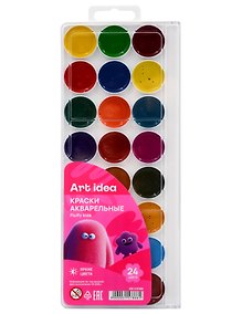 Купить Акварельные краски 24 цвета, Art idea — Фото №1