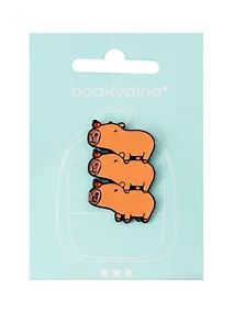 Купить Значок три капибары (металл) (12-5769-A27) — Фото №1