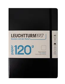 Купить Книга для записей A5, 100 листов, нелинованная "Edition 120G", твердая обложка, черный, Leuchtturm1917 — Фото №1