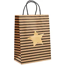 Купить Пакет А4 30*22*11 "Gold star" нейтр. бум.мат.ламинат — Фото №1