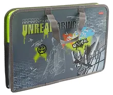 Купить Папка для тетрадей А4 "Нереально смелый" 34*24,5*3,5см, пластик, молния, текст.ручки — Фото №1