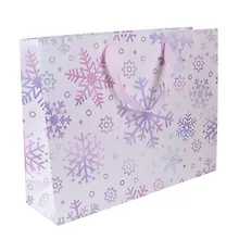 Купить Пакет А3 44*32,5*12 "Снежинки на белом" НГ, бум.мат.ламинат — Фото №1