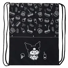 Купить Мешок для сменной обуви "Kuromi. Черная серия" 37 х 47 см, 1 отделение — Фото №1