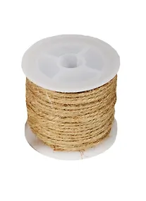 Купить Бечевка для декорирования на пластиковой бобине 10м натуральная — Фото №1