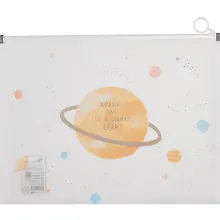 Купить Папка на молнии А4 "Saturn" с расширением, ассорти — Фото №1