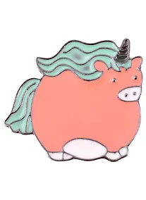 Купить Значок Pin Joy Толстый единорожек (металл) (12-08599-924) — Фото №1