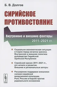 Купить Сирийское противостояние: Внутренние и внешние факторы (2011–2021 гг.) — Фото №1