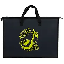 Купить Папка для чертежей и рисунков А3 "Авокадо" 45*33*9см, пластик, молния, текст.ручки — Фото №1