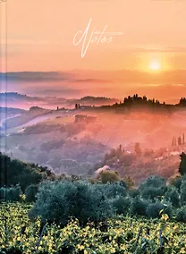 Купить Книга для записей А4 160л кл. "Рассвет" 7БЦ, глянцевая ламинация — Фото №1