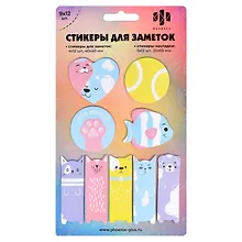 Купить Блоки для записей 40*40мм 4*12л 20*60мм 5*12л "КОШАЧИЙ МИКС" бумажные, фигурные, инд.уп., европодвес из гологр.картона — Фото №1